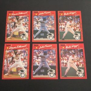1990 Donruss All Star ERROR Cards - Lot of 18